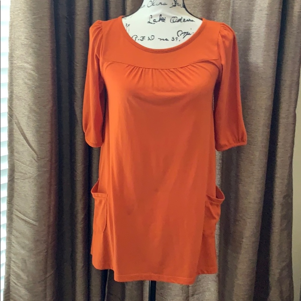 Orange tunic- size medium